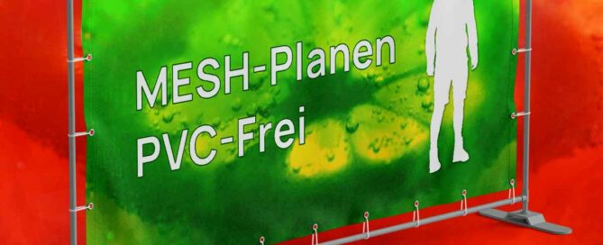 Nachhaltige PVC-freie Mesh-Planen