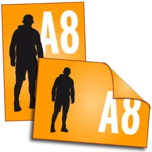 Ungefalzte DIN-A8-Flyer drucken lassen