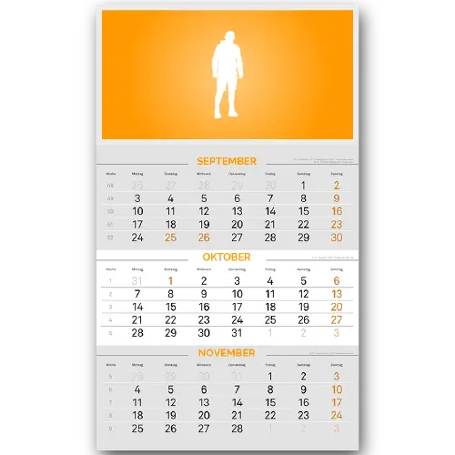 3-Monatswankalender drucken lassen