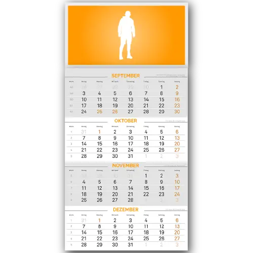 4-Monatswankalender drucken lassen
