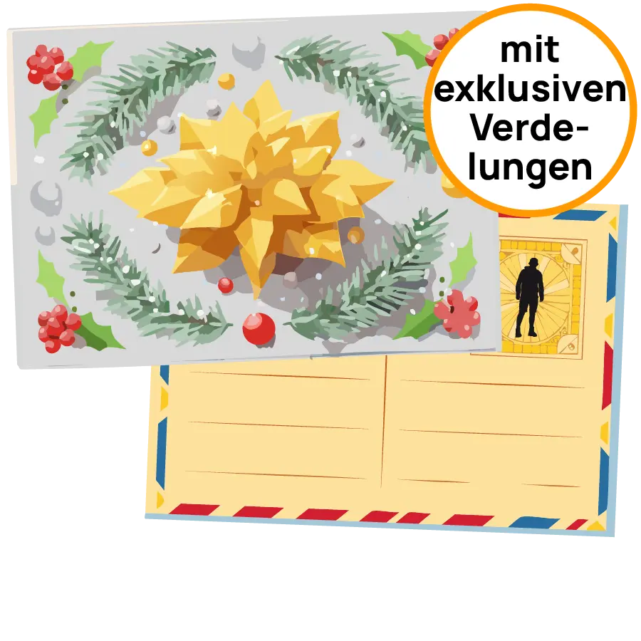 Weihnachtskarten mit exklusiven Veredelungen drucken lassen