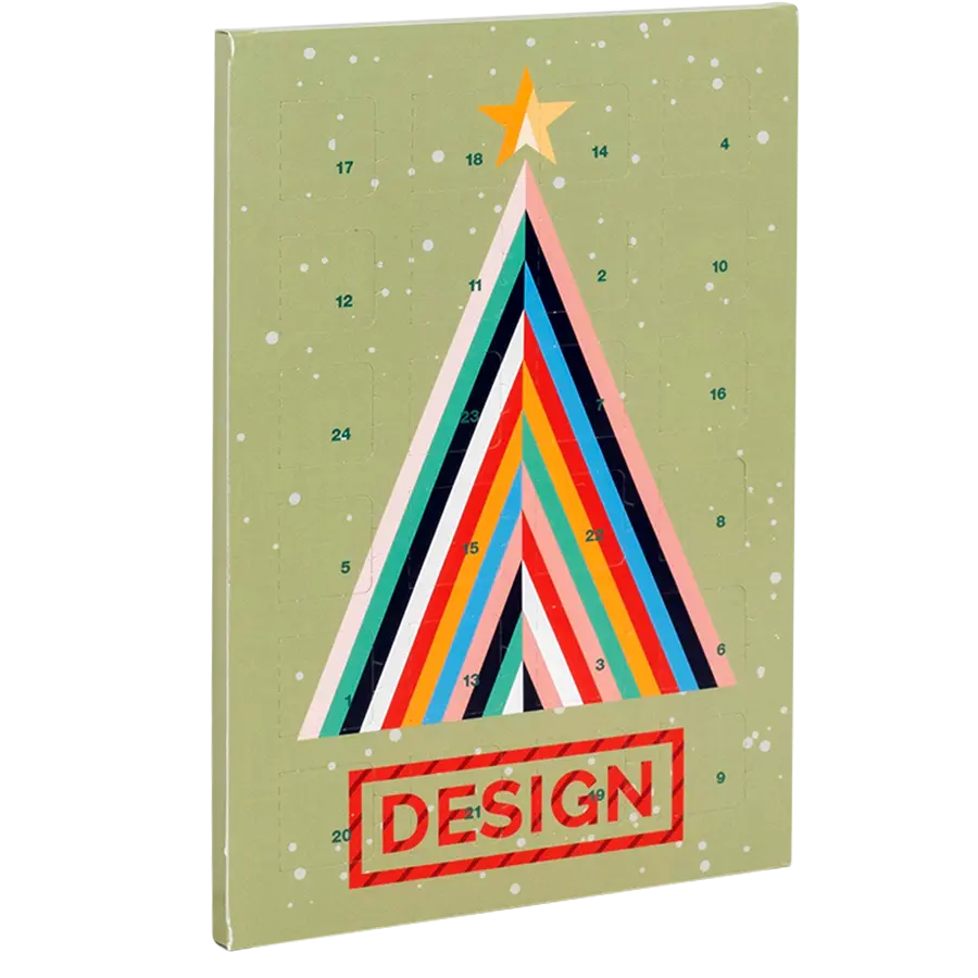 Schoko-Adventskalender Tischkalender im Hochformat drucken