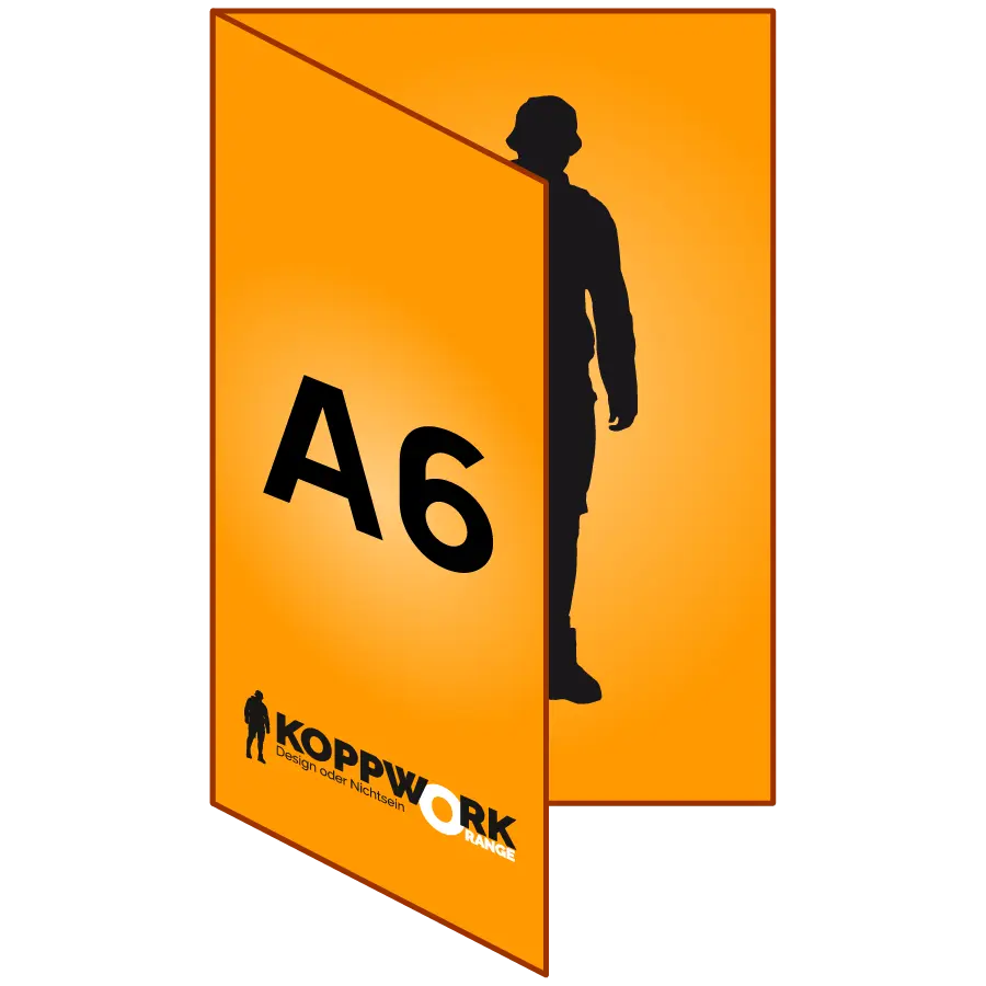 Flyer mit Mittelfalz auf DIN-A6 drucken lassen