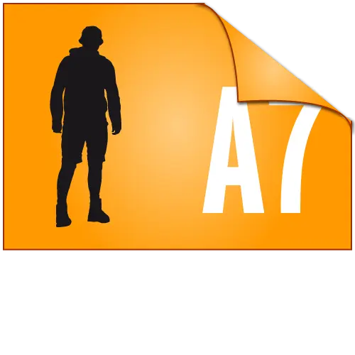 Flyer DIN-A7 Querformat - 2-seitig drucken lassen