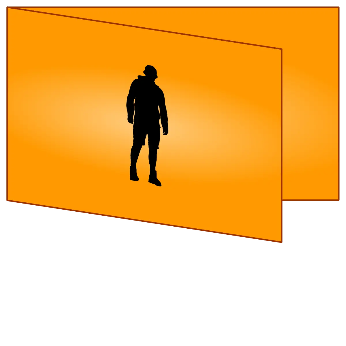 Faltblatt im Querformat mit vertikalem Mittelfalz drucken lassen