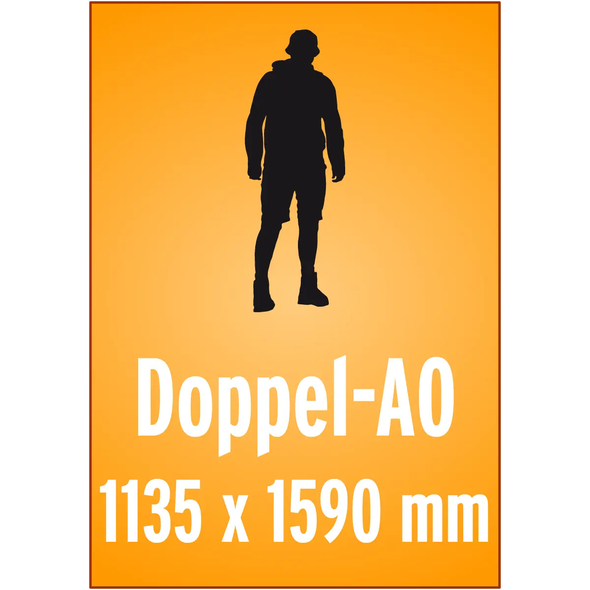 Plakate im Doppel-A0-Hochformat 1-seitig drucken lassen