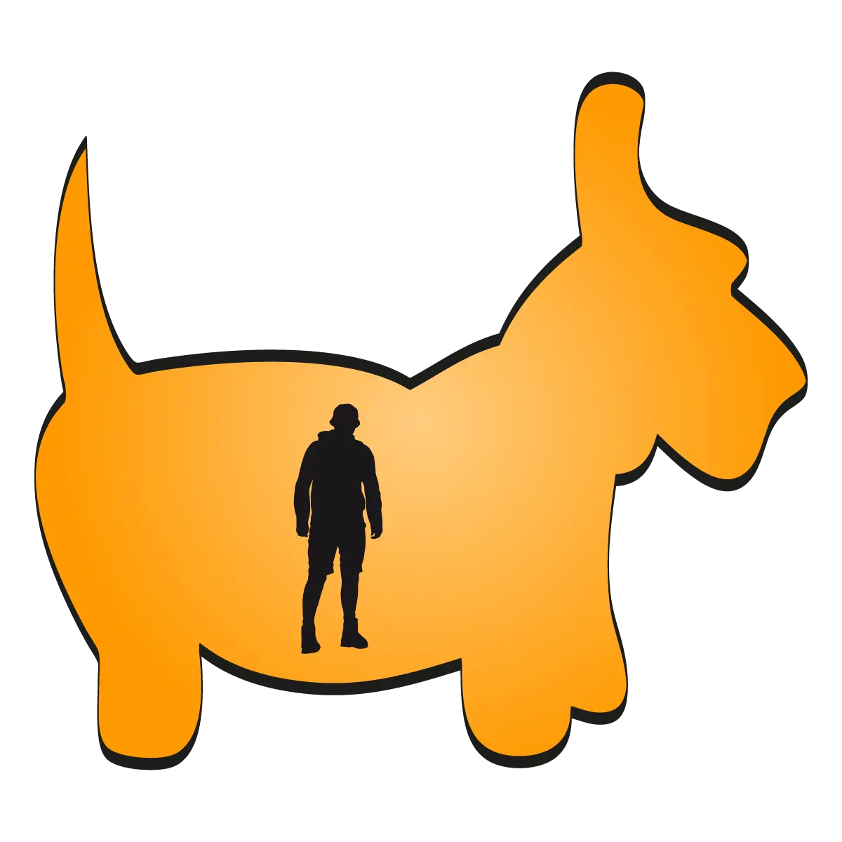 Figürlich gestanzte Flyer in Hundeform drucken lassen