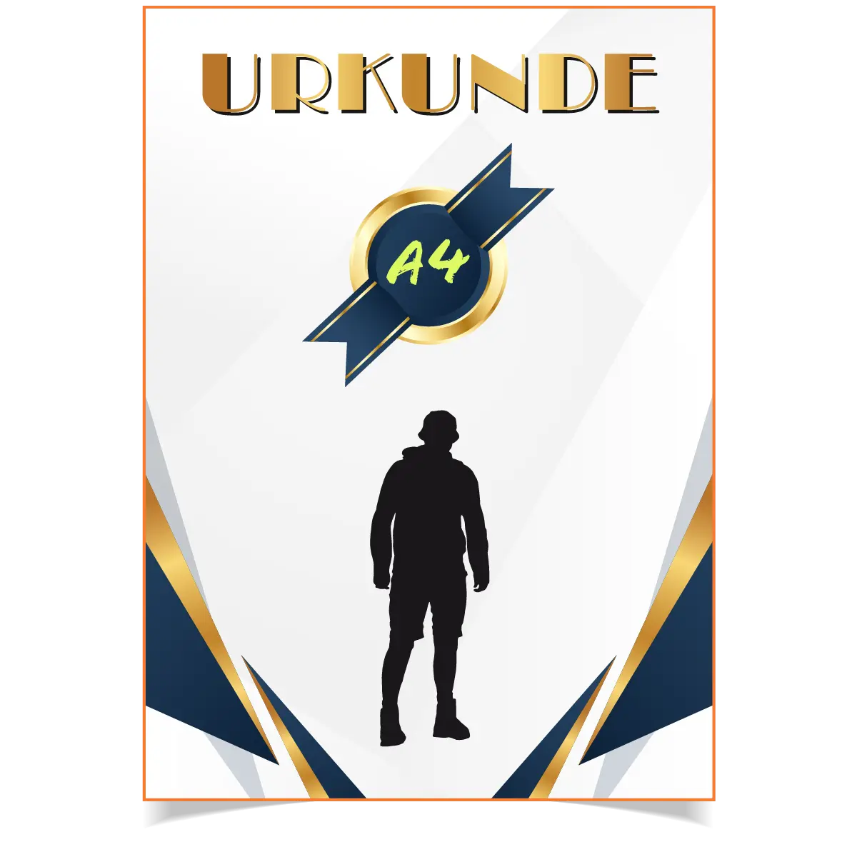 Urkunde im DIN-A4 Hochformat drucken lassen