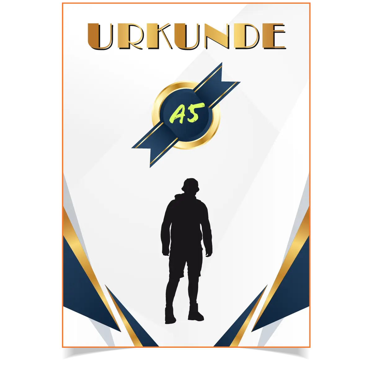 Urkunde im DIN-A5 Hochformat drucken lassen