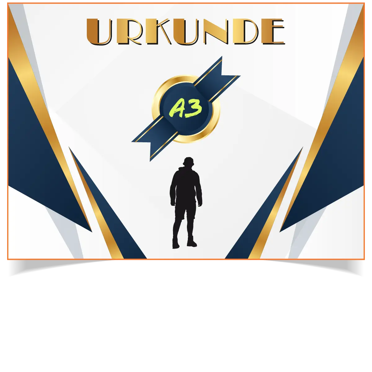 Urkunde im DIN-A3 Querformat drucken lassen