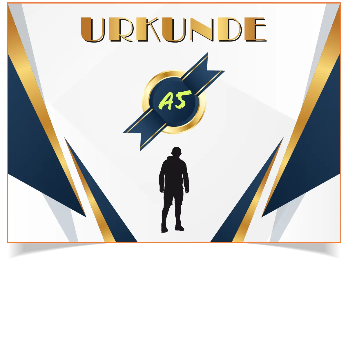 Urkunde im DIN-A5 Querformat drucken lassen