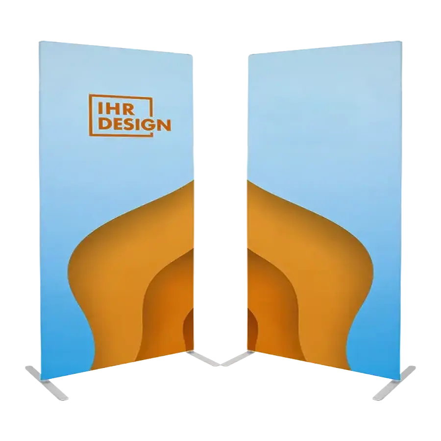 Zipper-Banner Budget in der Größe 100 x 200 cm 2-seitig bedrucken lassen