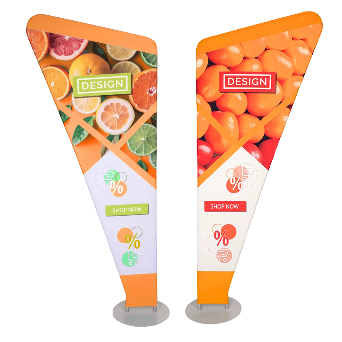 Zipper-Banner Triangle bedrucken lassen