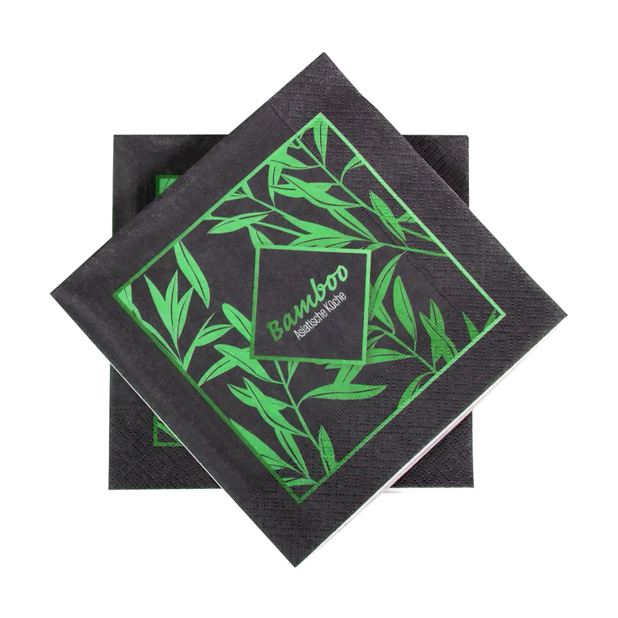 Serviette Tissue mit Vierteldruck