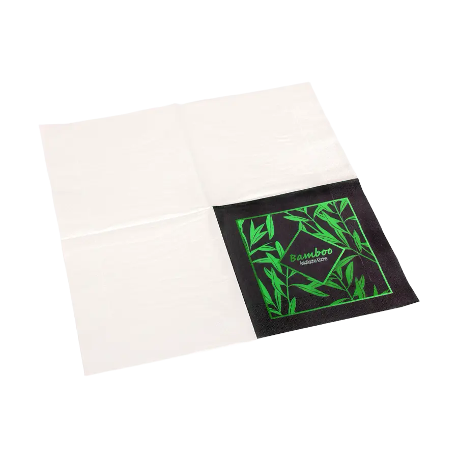 Serviette Tissue mit Vierteldruck