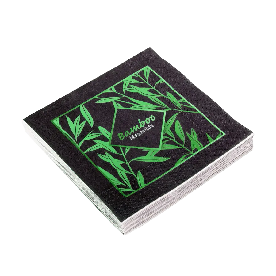 Serviette Tissue mit Vierteldruck