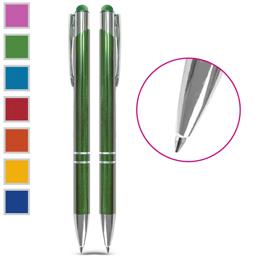 Metallkugelschreiber Soft-Touch-Pen mit beidseitiger lasergravur