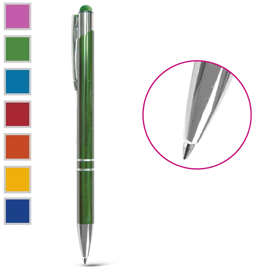 Metallkugelschreiber Soft-Touch-Pen mit einseitiger lasergravur