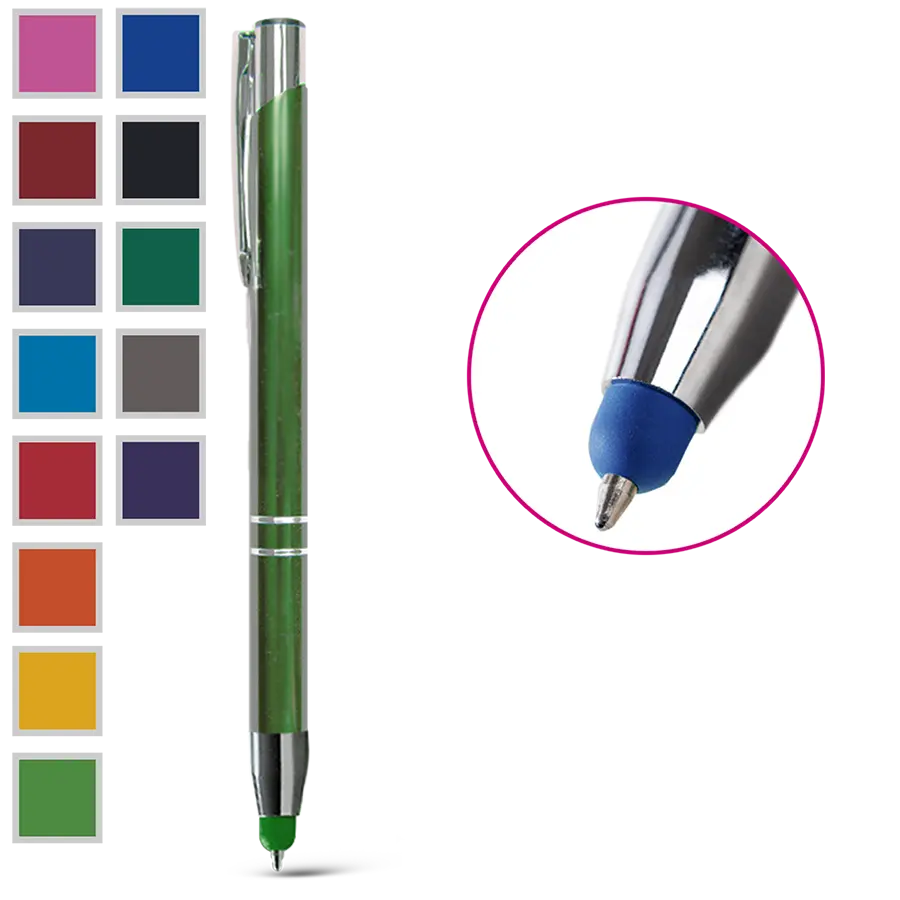 Metallkugelschreiber Touchpen mit einseitiger lasergravur