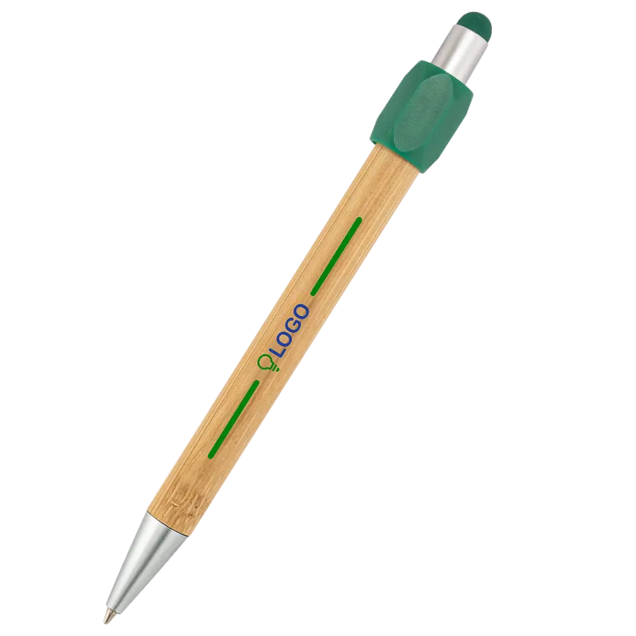 Bambus Touchpen Kugelschreiber Spinner