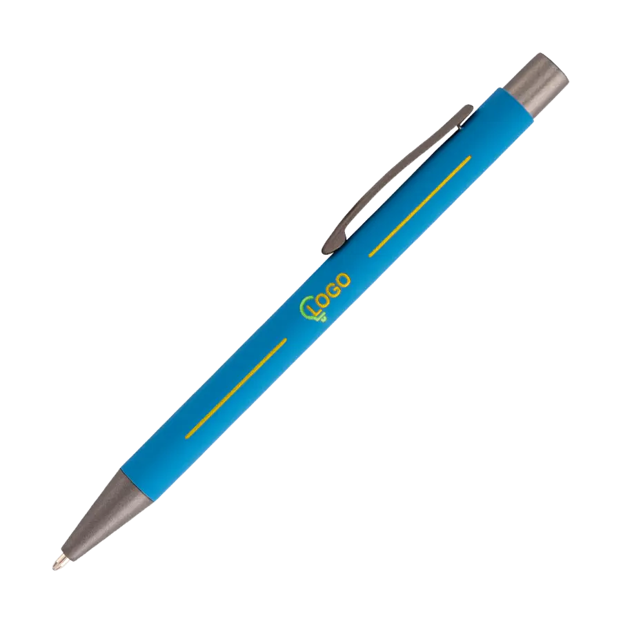 Premium Metallkugelschreiber GRAY 4-farbig einseitig bedruckt