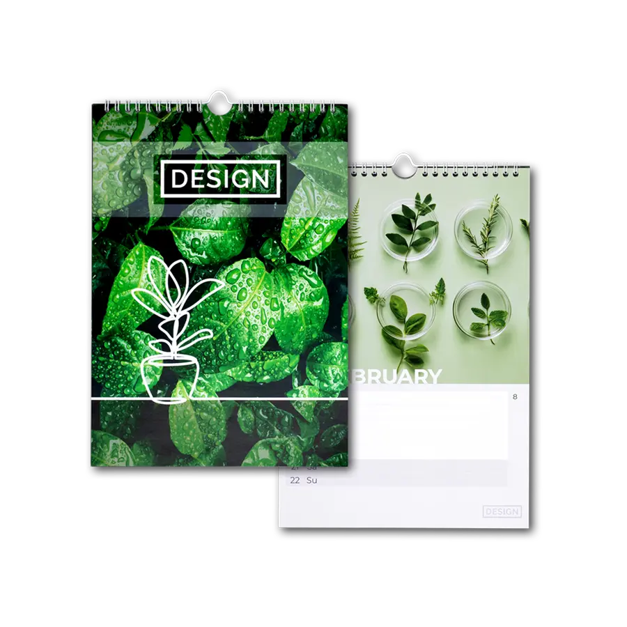 Wochenkalender mit 58 Seiten (52 Wochen + Deckblatt + 2 Zusatzblätter) im DIN-A6-Hochformat drucken lassen
